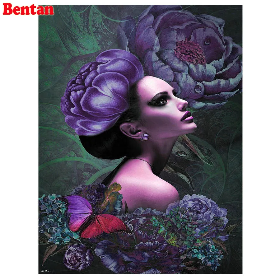 

Картина из страз, пион, красота и бабочка, украшение для дома, квадратная вышивка, картина для стразы, набор для рукоделия