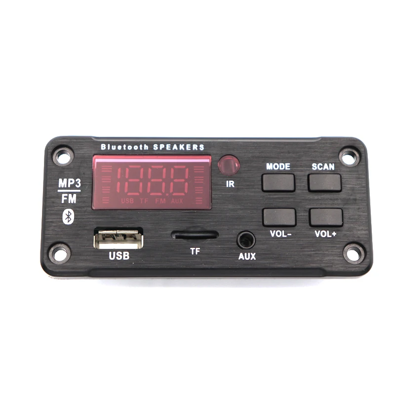 Автомобильный MP3 декодер аудио Плата Bluetooth 5 0 DC 12V USB источник питания WMA WAV FLAC APE