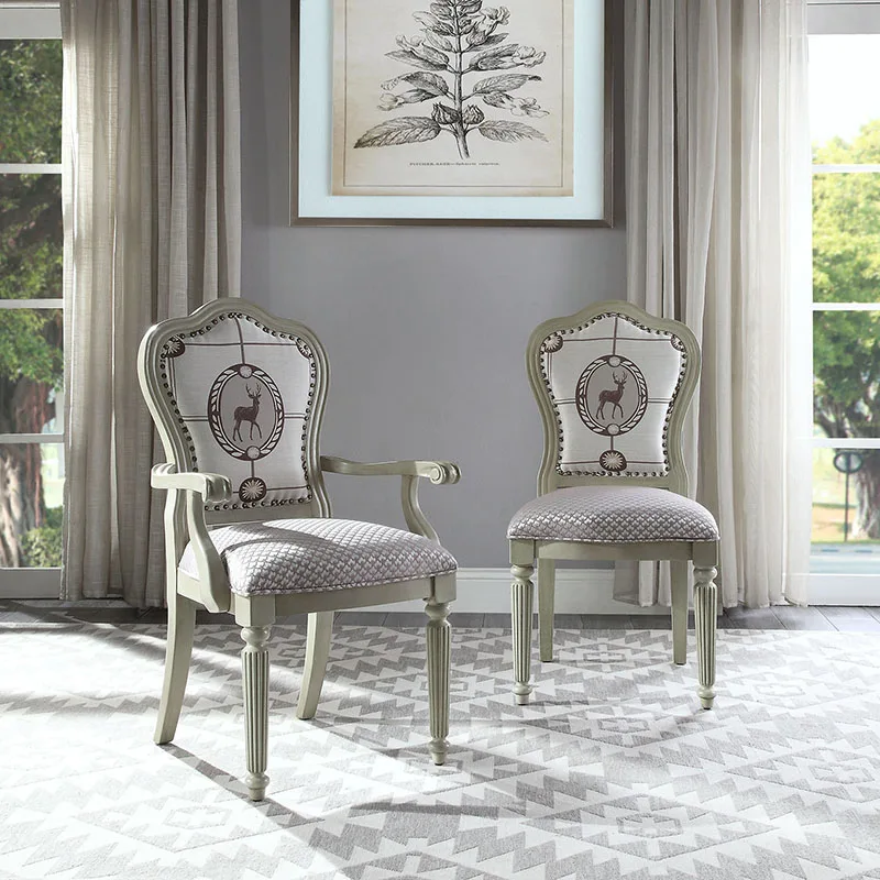 Side chair Расширяемый деревянный обеденный стол белого цвета набор дизайнов и фиолетовый мягкий стул домашней мебели WA641 - Цвет: Side chair