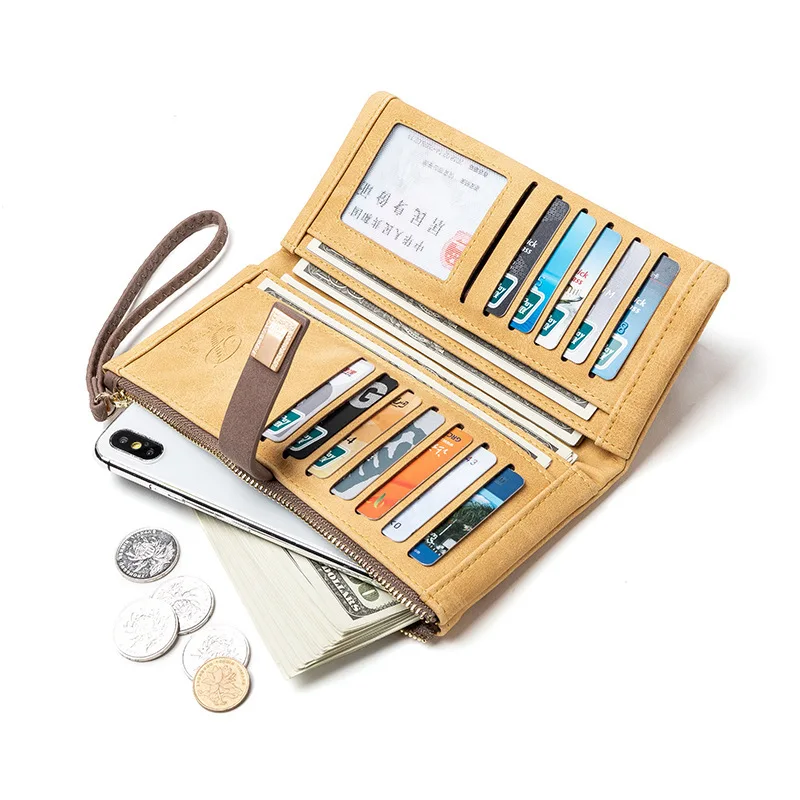 Новинка 2020 женские кошельки из искусственной кожи длинные дизайнерские сумка