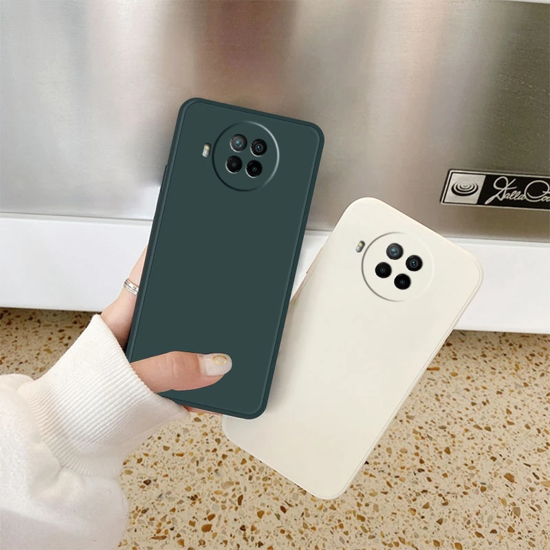 

New Luxury Square Liquid Silicone Soft Case For Redmi Note 10 9 Pro 9S Poco F3 M3 X3 Pro Redmi Note 10 9 K40 K40Pro