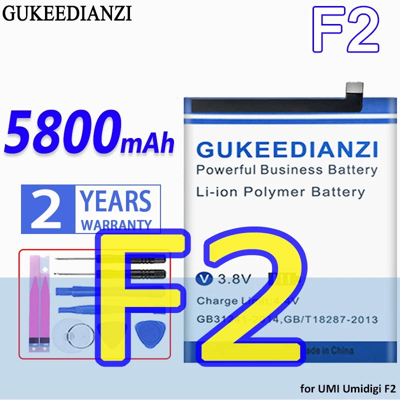 

Большая емкость Аккумулятор GUKEEDIANZI 5800 мач для UMI Umidigi F2