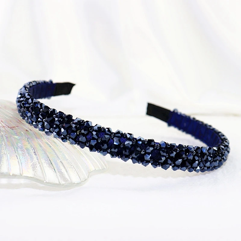 

Crystal Rhinestone Headbands Shiny Non-Slip Beaded Hairband Hair Accessories Hair Decoration For Women Girls