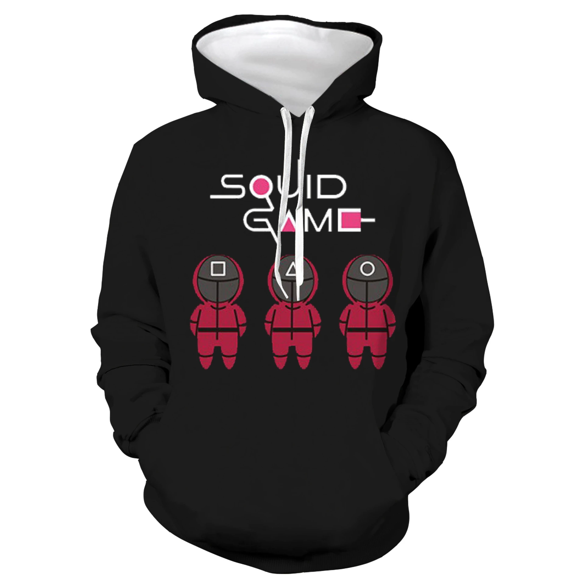 

Free Shipping Squid Game Korean Drama Male Master Park Haixiu 3D Digital Printing Sports Sweater