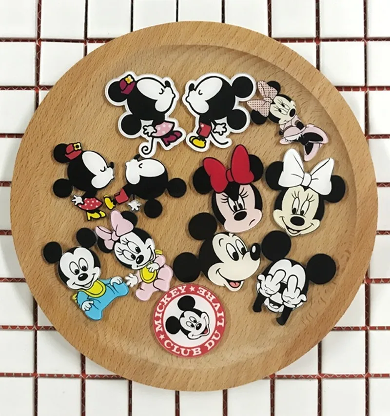 Значки с героями мультфильмов для одежды Микки Маусом акриловые значки