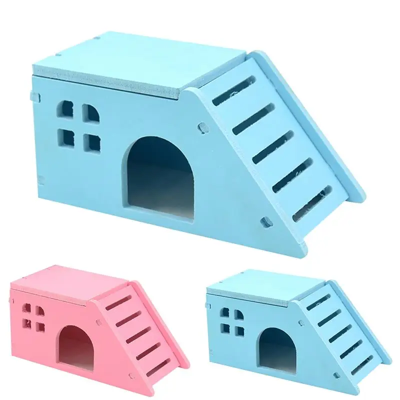 

1 Piece Small Animal Hamster House Toy Plastic Pet Hedgehog Castle Toys Small Animal Hideout Toys For Guinea Pig Squirrels