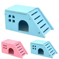 1 piece small animal hamster house toy plastic pet hedgehog castle toys small animal hideout toys for guinea pig squirrels