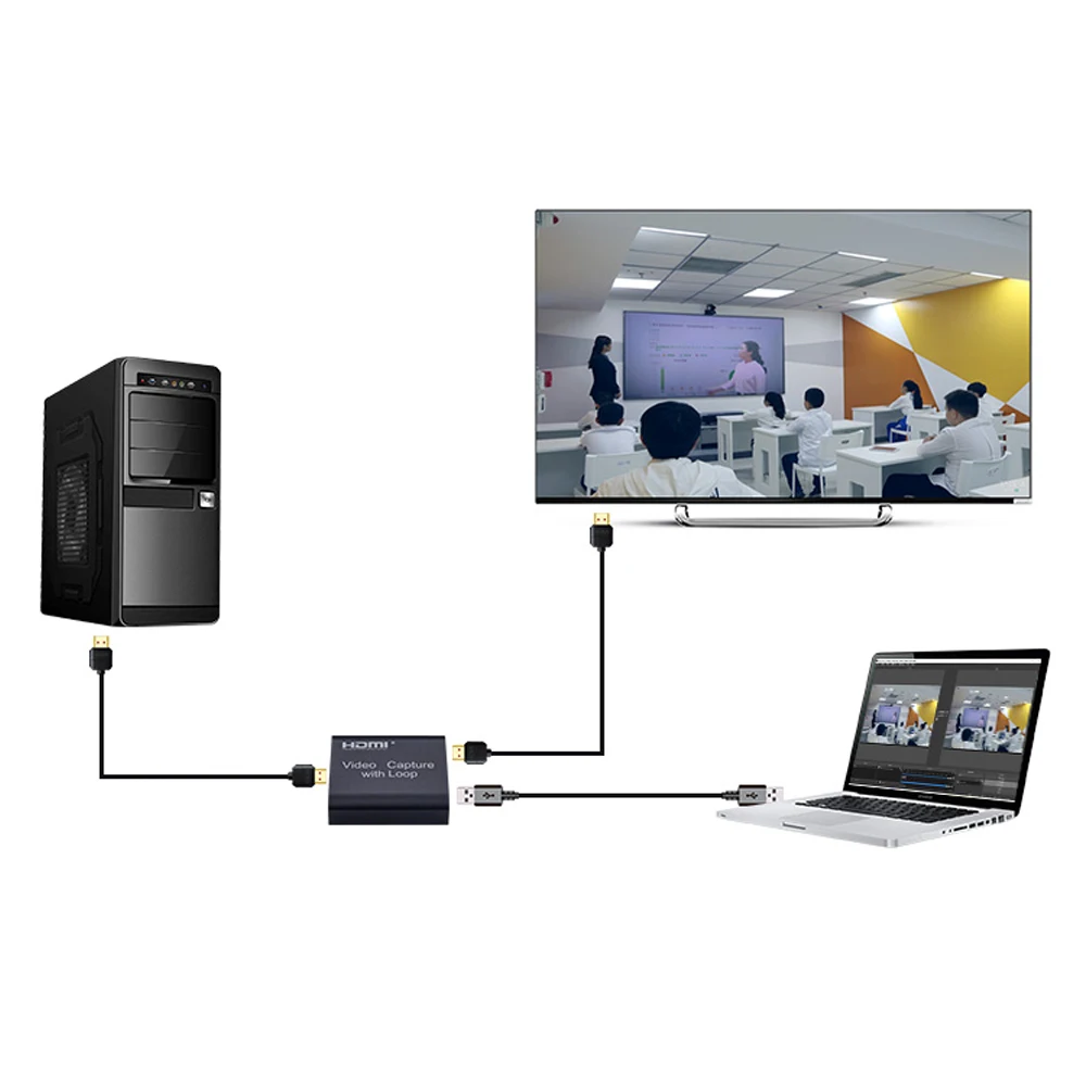 4K Вход 1080P выход HDM I USB карта захвата видео высокой четкости с циклом |