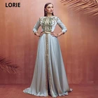 Пляжное атласное вечернее платье LORIE, Марокканское платье с рукавами-крылышками, элегантное кружевное вечервечерние платье знаменитости, длинное на заказ, 2021