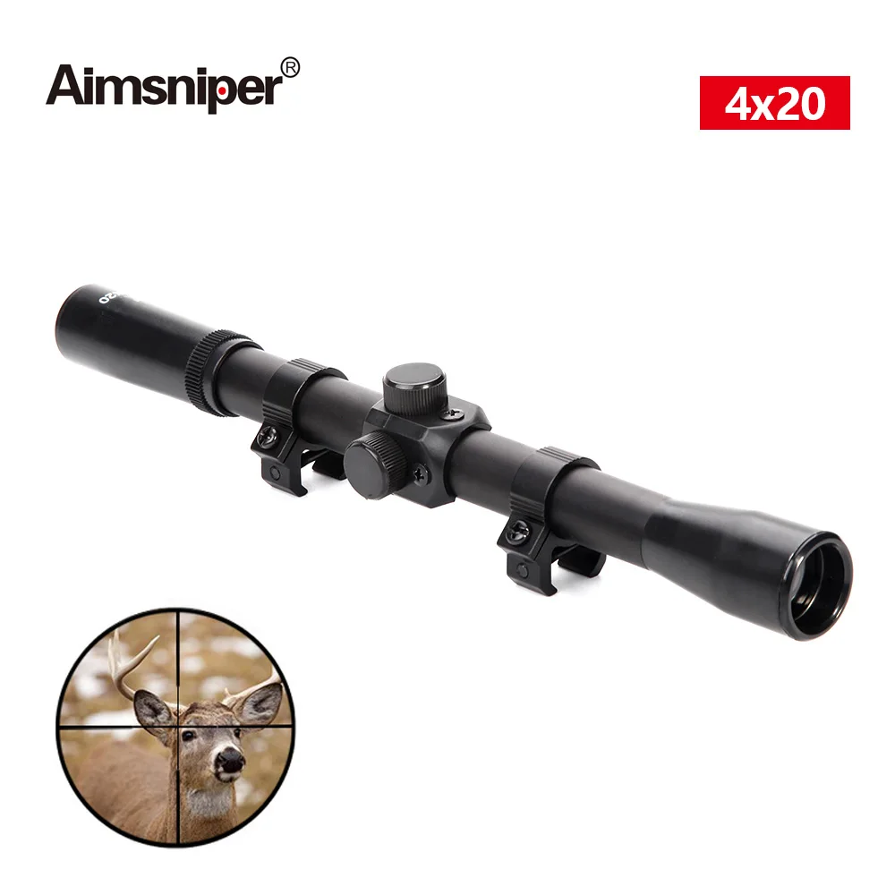 

Aimsniper 4x20 Hunting Crosshair Riflescope Tactical Optical Reflex Rifle Scope Telescopic Sight Fit 11mm Mount For Airsoft Gun