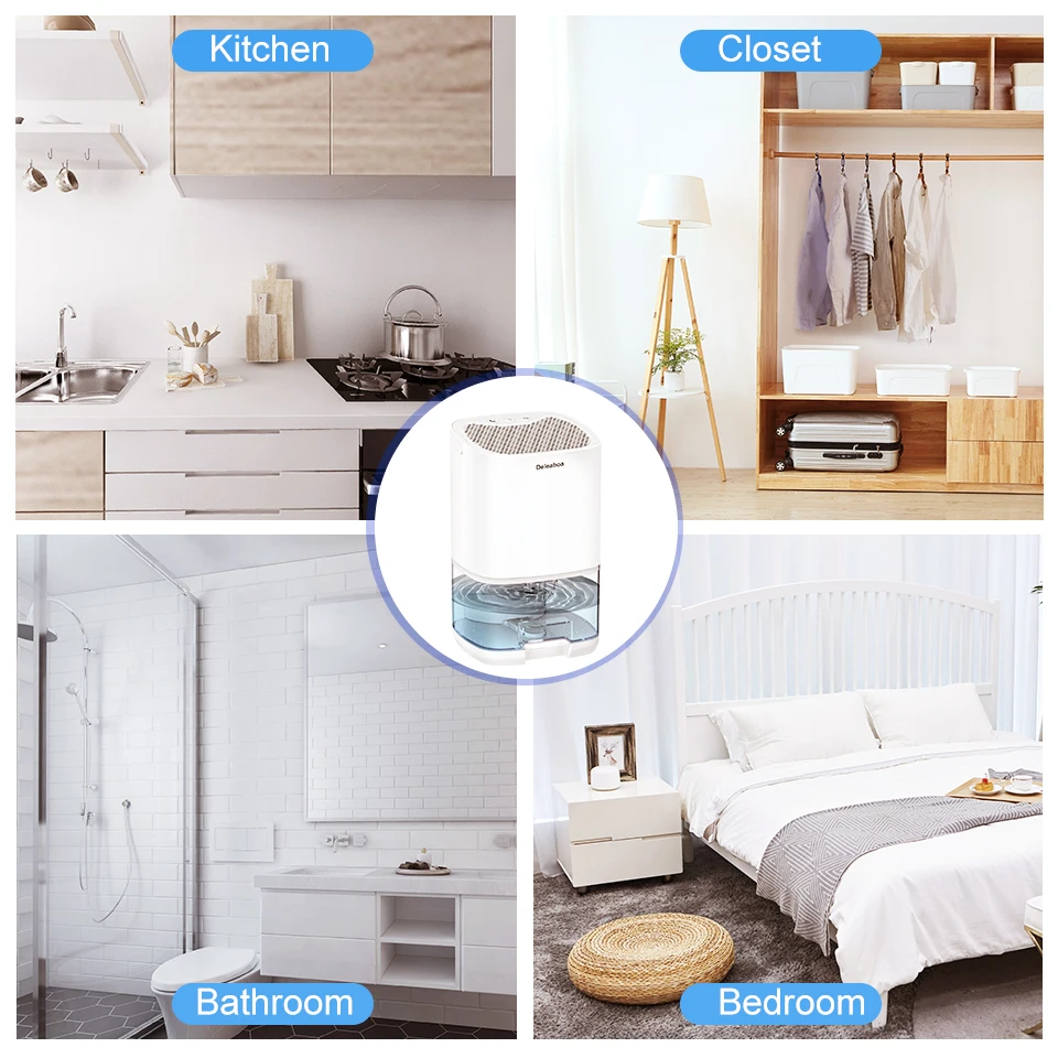 Малогабаритный портативный осушитель воздуха объемом 1000 мл для ванной комнаты |