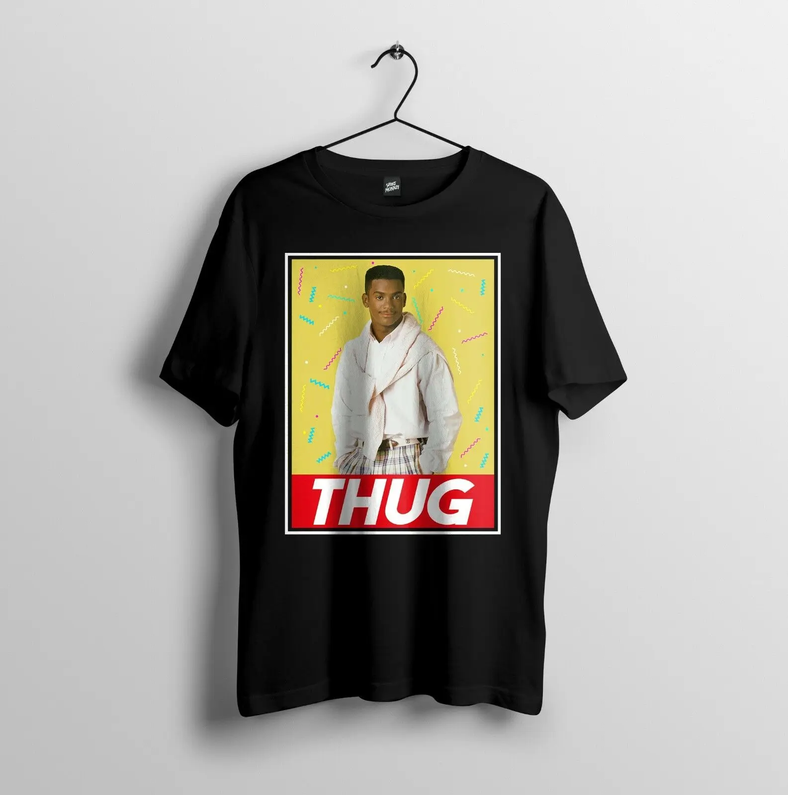 Carlton Banks Thug Life забавные 90's Fresh Prince мужская футболка унисекс S 2XL|Мужские футболки| |