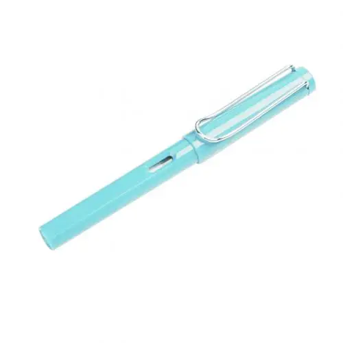 Light Blue Студенческая авторучка для каллиграфии, ручка для гладкого письма, дополнительный тонкий наконечник, рождественский подарок, школьный офисный подарок - Цвет: Light Blue