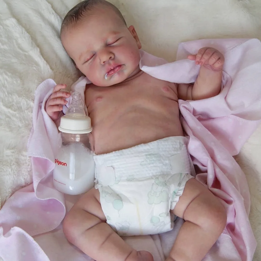 

20 Inches Maggi DIY Blank Kits Reborn Baby Toys Soft Vinyl Unpainted Unfinished Parts LoL Handmade Gifts Dolls For Girls
