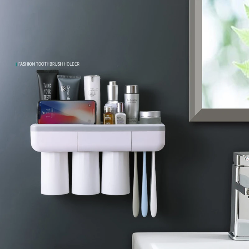 Ванная комната пыленепроницаемый держатель зубной щетки большой емкости
