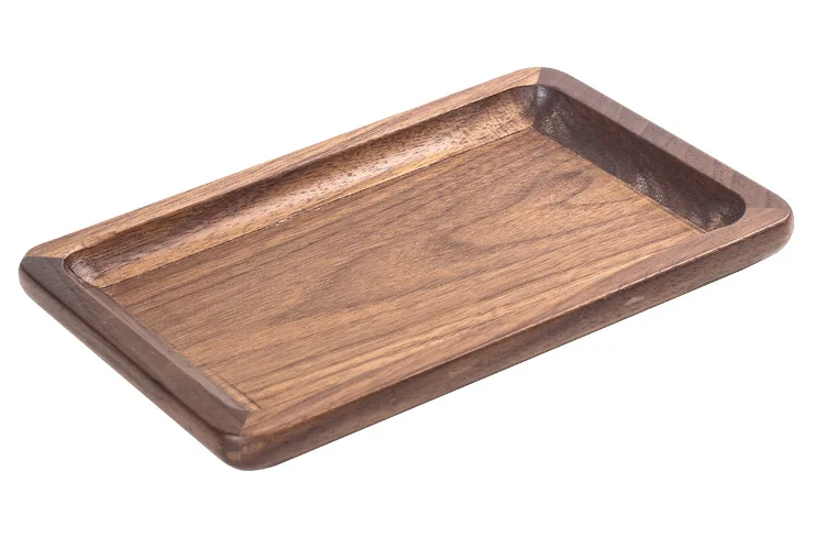 

New 1pcs Walnut Wood Rolling Trays Wooden Cigarette Smoke Serving Tray Tobacco Storage Smoking Accessories