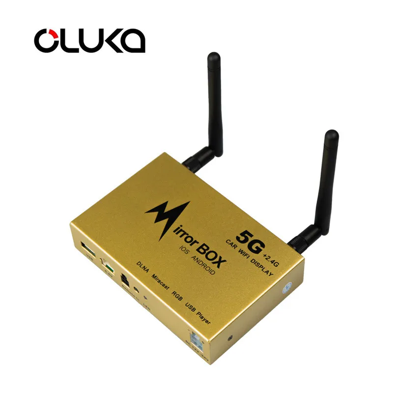 Автомобильный Wifi 5G зеркальный бокс для Android iOS для навигации по мобильному телефону к ЖК-мониторам универсальный A/V зеркальный конвертер