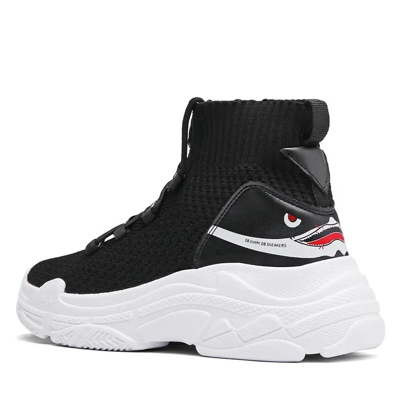 Large Size High Top Chunky Sneakers Socks Women's Sport Shoes Men Running Women Platform Sports Woman Red GMB-0214 | Спорт и