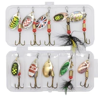 1pcs metal hard lure spinner bait fishing lures wobblers artificial fishing baits with treble hook bass pike fishing tools