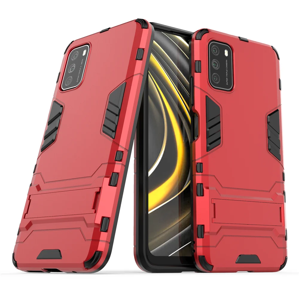 For Xiaomi Poco M3 X3 NFC Case Cover for Xiaomi Redmi Note 9s 9 8 7 Pro 9A 9C NFC 8A M2 F2 Pro Phone Case Back Shell Robot Armor