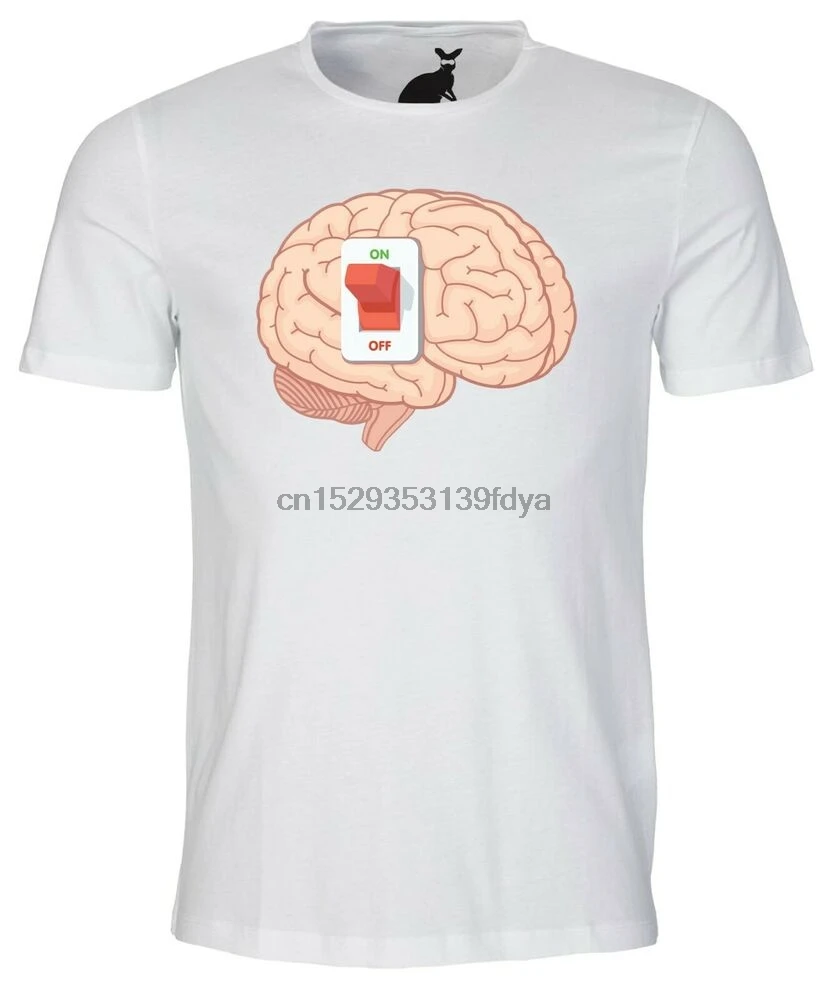 Переключается на мозга Мужская футболка оповещения умный знать знания inteligent до