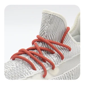 Coolstring 5MM Highlight Eye-Catching Reflective Round Rope Athletic Safety Sneaker Lace Night Walk Running Boot Glowing Latchet