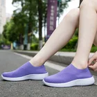 GXAS Новые повседневные летающие тканые женские туфли с закрытым носком обувь на плоской подошве спортивные беговые кроссовки