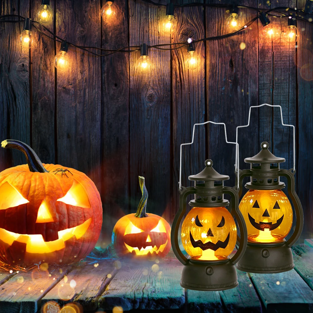 Светодиодный фонарь в виде тыквы черепа пони украшение на Хэллоуин креативный