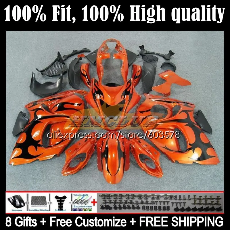 

Injection For SUZUKI Hayabusa GSX-R1300 08 09 10 11 12 13 21CL.14 GSXR1300 CC 2014 2015 2016 2017 2018 2019 Fairing Orange black