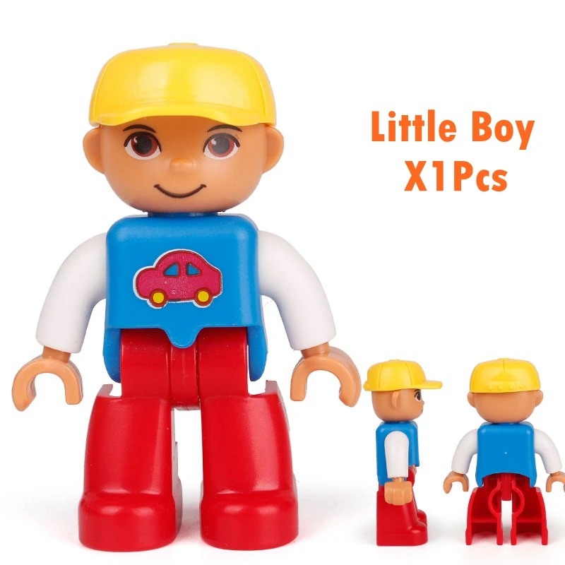 Duplo Набор фигурок полиция врачи фермер рабочий совместим с Duploed животные