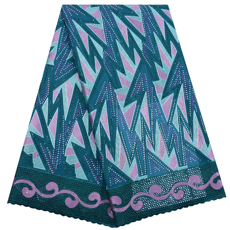 Камнями африканская швейцарская вуаль кружева в швейцарском стиле высокого