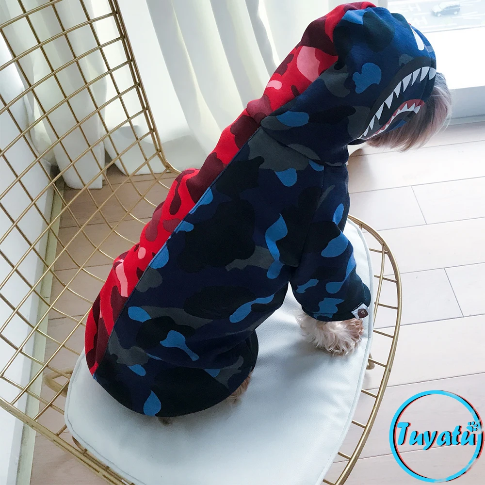 Толстовка с капюшоном для собак одежда маленьких и больших толстовка щенков