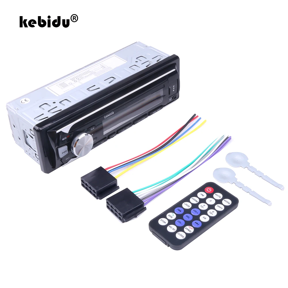 Автомобильный MP3 плеер kebidu 1 Din с задней камерой Bluetooth 4 0 беспроводной