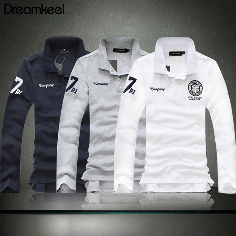 Новинка весны 2019 Мужская рубашка поло тонкая мужская модная Повседневная с