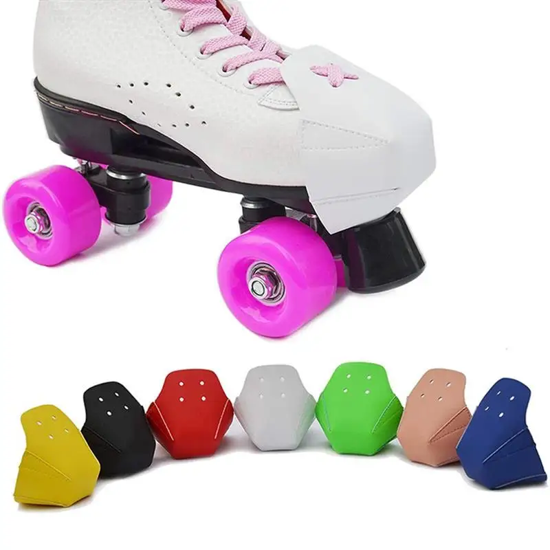 1 pair Toe Cap Protective Cover Ice Skates PU Leather Roller Skate Protectors Guard |