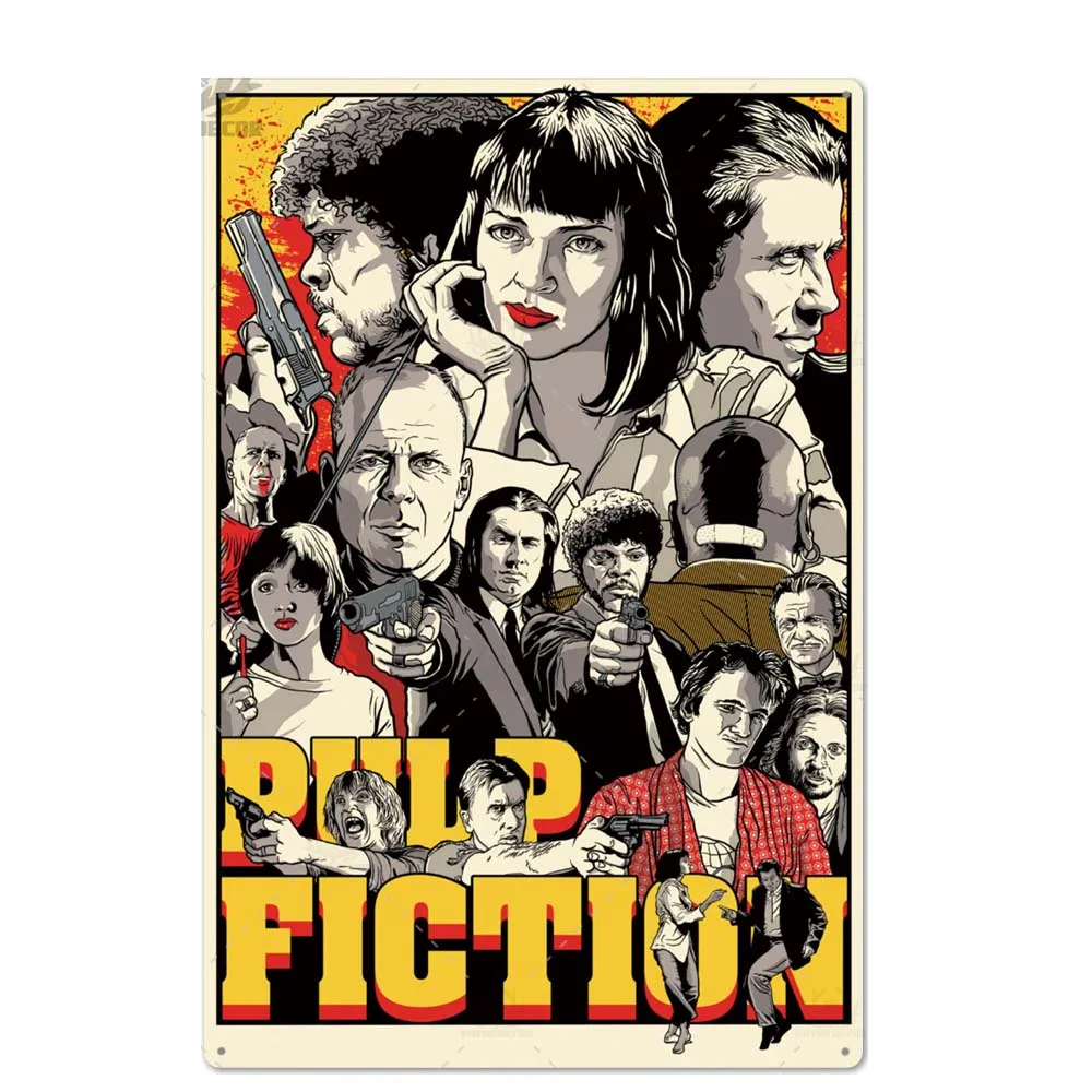 

Classic Movie Tin Sign Metal Poster Tin Sign Tin Sign Vintage Metal Wall Decorations for Bar Pub Club Man Cave Tin Signs 20x30cm