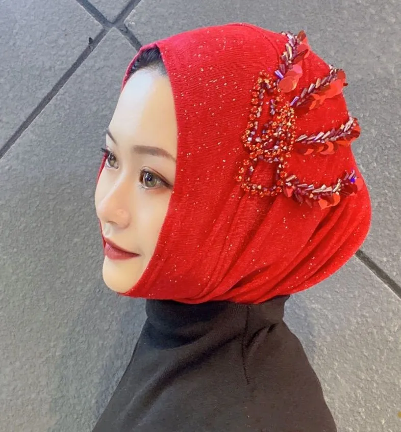 Новый хит сезона модный тюрбан шляпа шарф Мусульманский Хиджаб головной убор Baotou