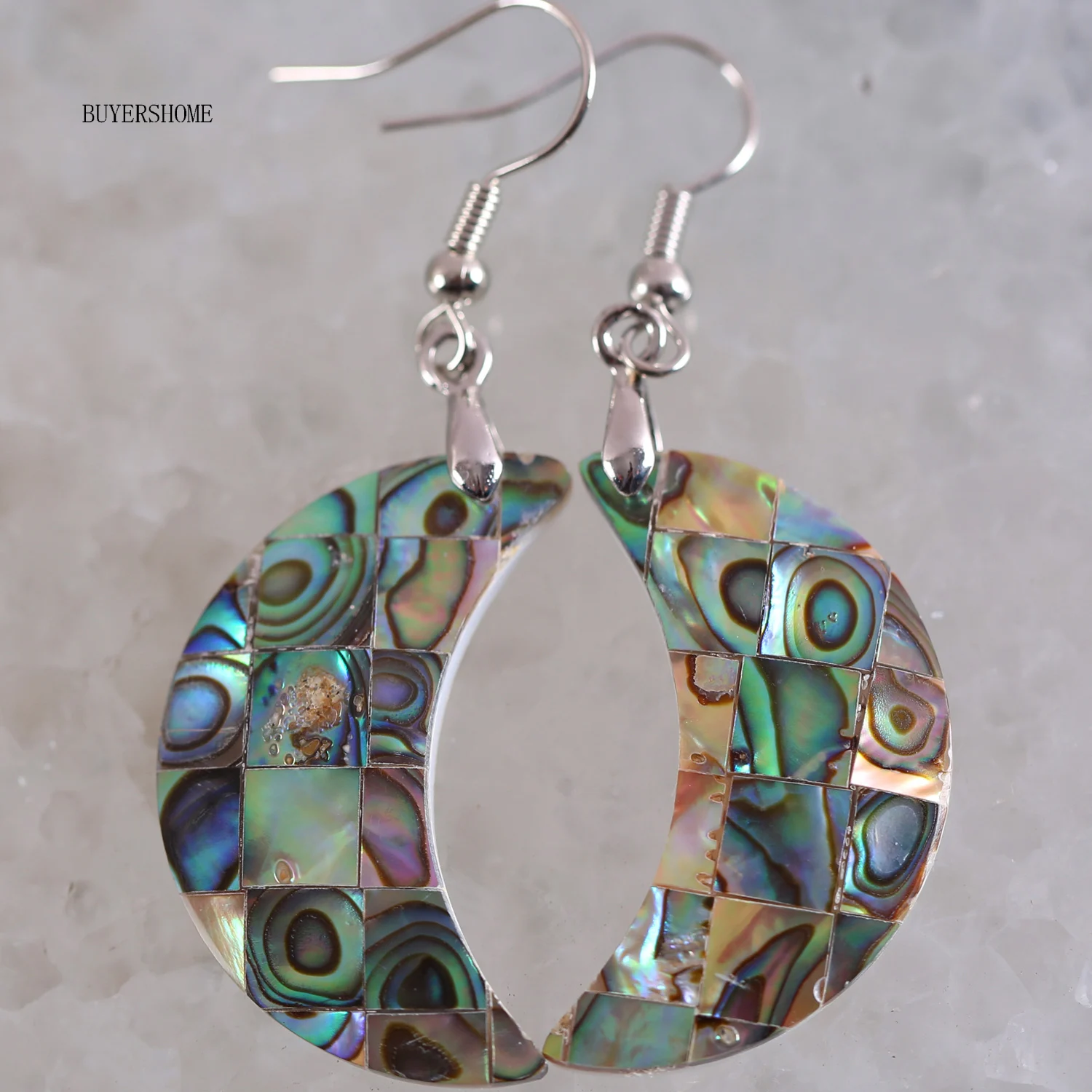 Женские Ювелирные украшения висячие серьги в виде Луны из натурального голубого