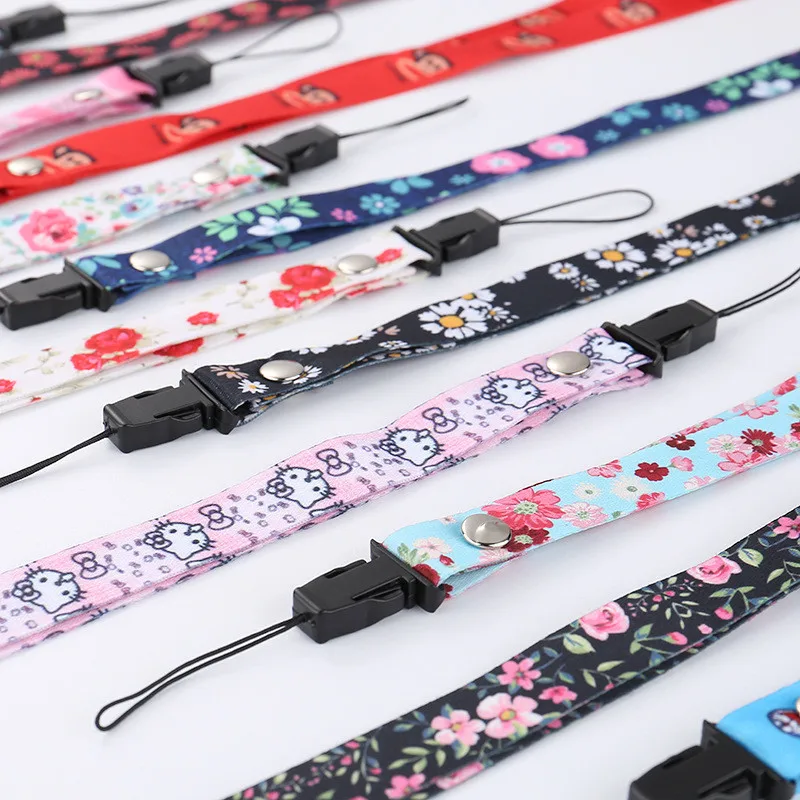 2019 маленькие свежие листья шейный ремень ремешки для ключей ID карты телефон