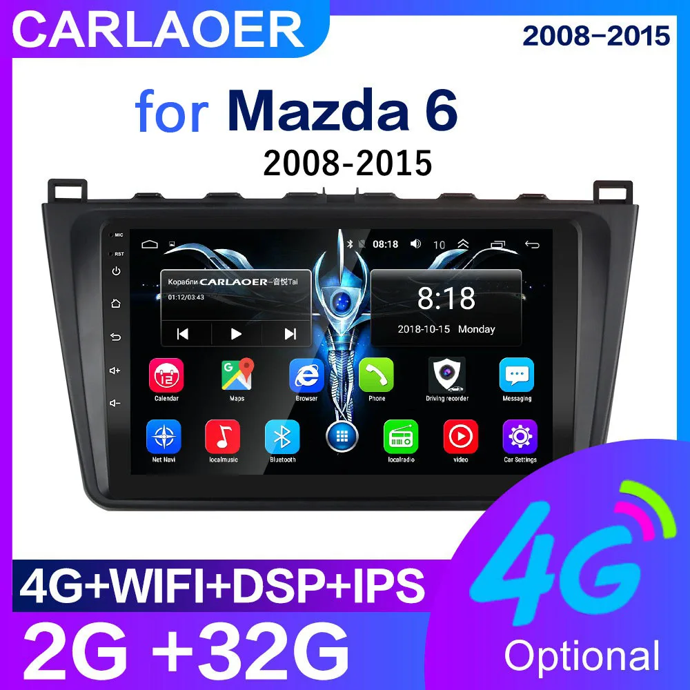 Автомобильный мультимедийный плеер Android для Mazda 6 Rui wing 2007 2008 2009 2010 2011 2012 2 Din радио