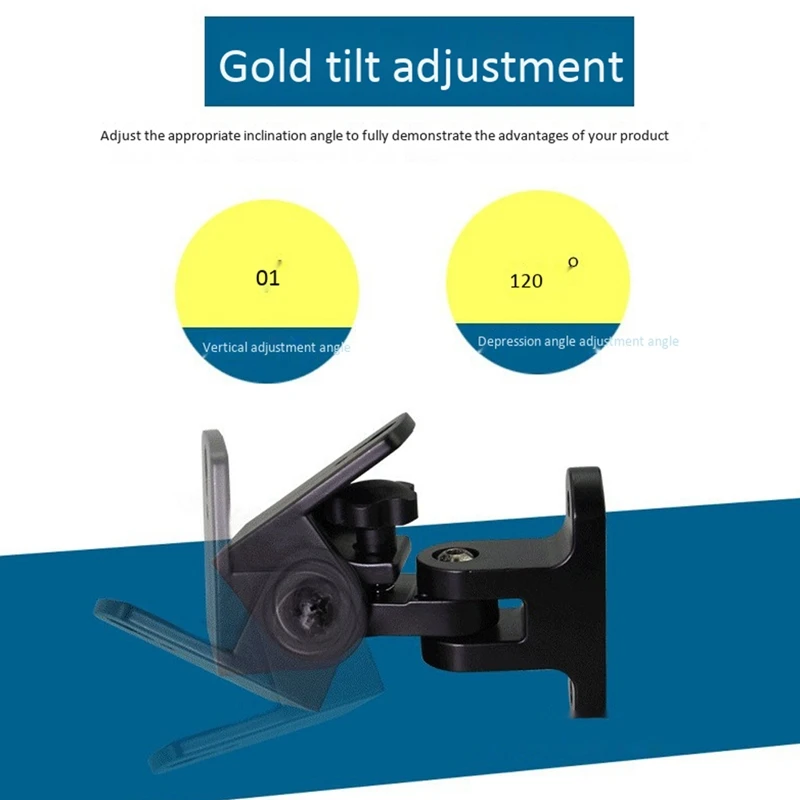 

2Pcs DL-SW20 Zinc Alloy Universal Surround Sound Speaker Wall Mount Bracket, Rotary Speaker Hanger, Load 15Kgs 33Lbs