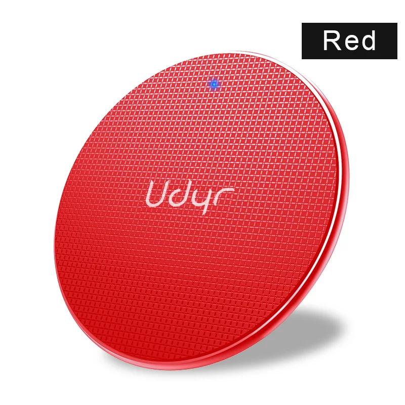Red Udyr 10 Вт Беспроводное зарядное устройство для samsung Galaxy S9/S9+ S8 S7 S10 Plus USB Qi Зарядка для iPhone 11 XS Max Быстрое беспроводное зарядное устройство - Цвет: Red