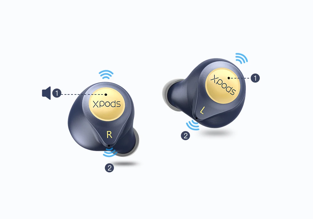 Wavefun Bluetooth наушники HIFI aptX беспроводные наушники для зарядки полностью 45 часов музыкального времени наушники CVC8.0 с двойным микрофоном