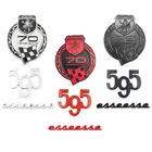 Автомобильный Стайлинг, 3D металлический логотип, автомобильная наклейка, Эмблема багажника, наклейка на Abarth 70th годовщину 595 Esseesse Badge, конкурентоспособность, туризм
