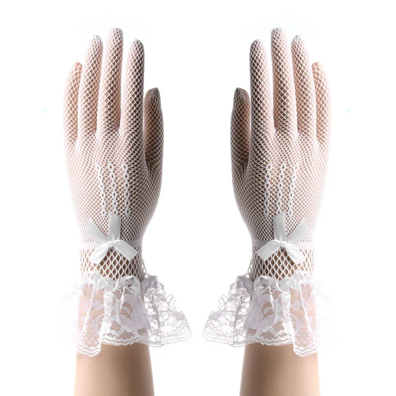 

Elegant Lace Gloves Cat Bowknot Party Prom Wedding Bride Wrist Mittens