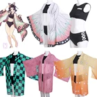 Купальник-кимоно Kamado Tanjirou Nezuko из трех предметов