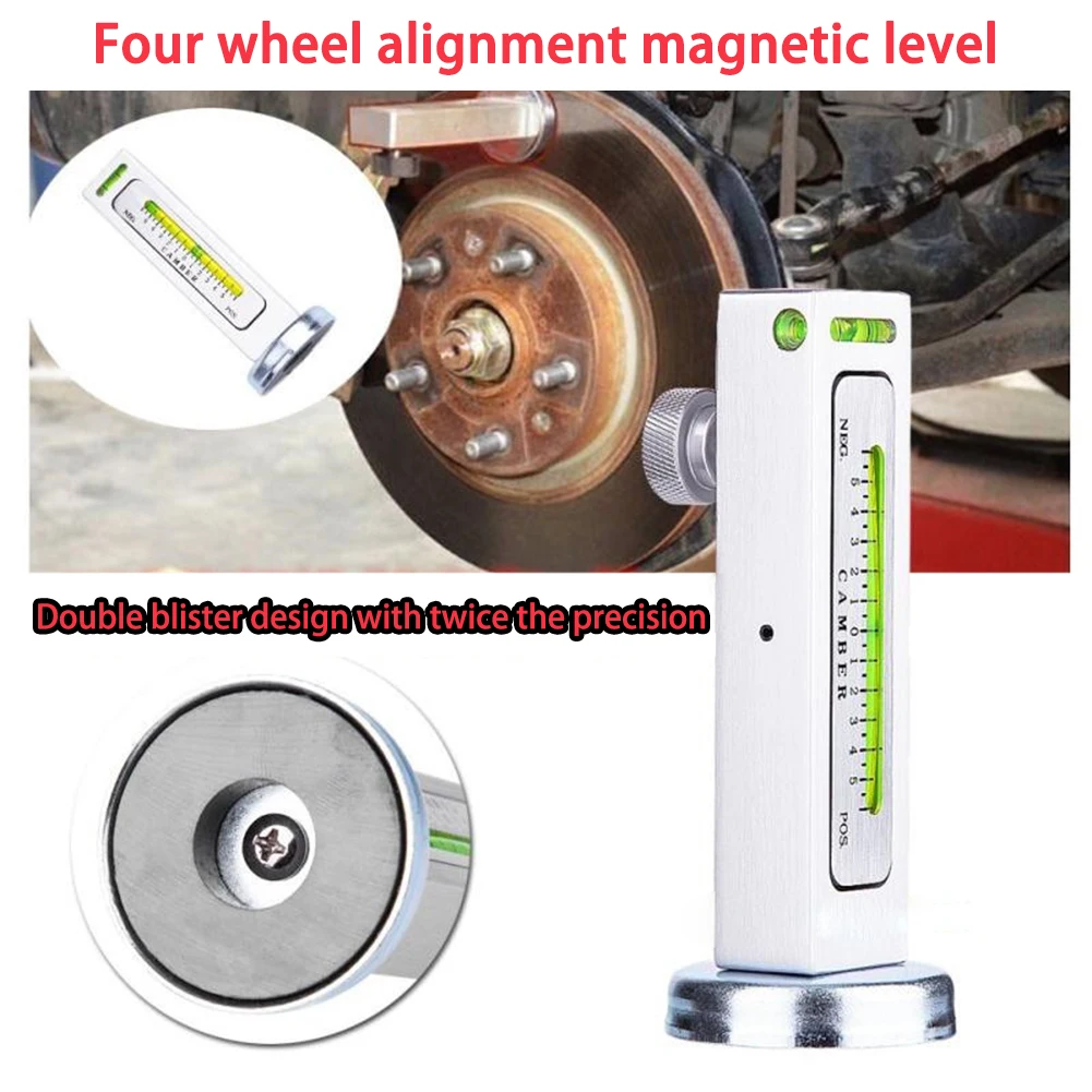 

Car Four Wheel Alignment Magnetic Level Gauge Camber Adjustment Aid Tool Magnet Positioning Tool