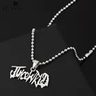 Модное ожерелье Yiustar из нержавеющей стали с подвеской Juice WRLD, геометрическое ожерелье, ювелирные изделия для мужчин и женщин