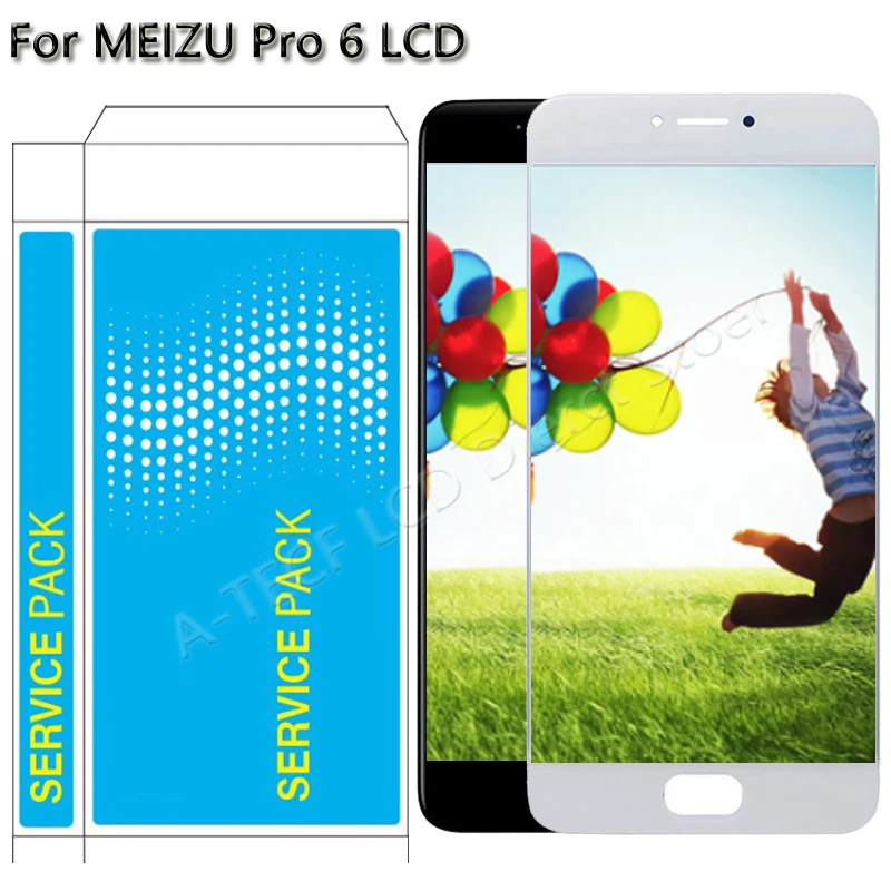 ЖК дисплей 5 2 дюйма для MEIZU Pro 6 сенсорный экран + рамка в сборе Ремонт