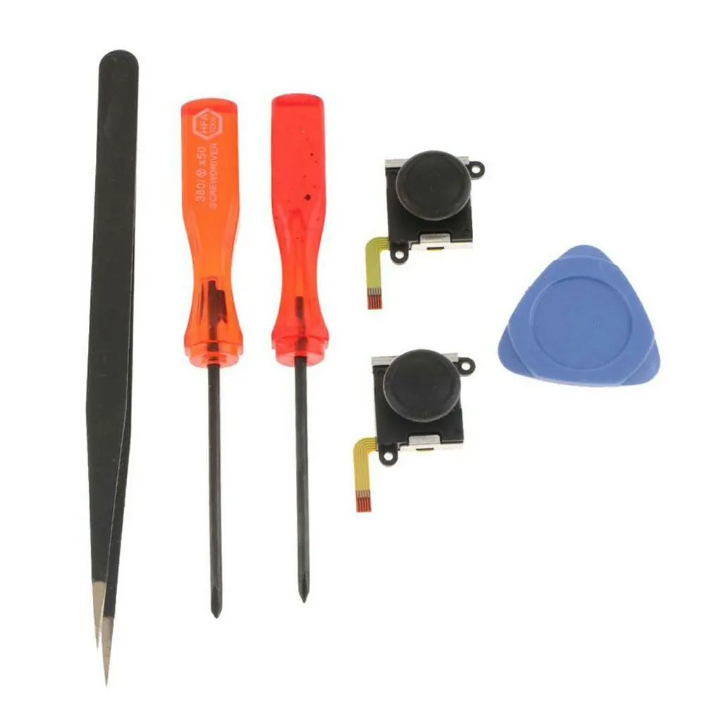 

For Switch Rocker Switch 3D Rocker Kit JOY-CON NS Left And Right Handle Rocker With Tweezers Crowbar Screwdriver
